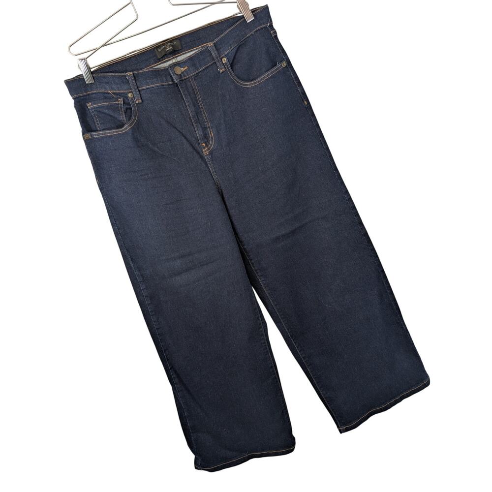 NWOT! BANANA REPUBLIC! DEEP BLUE ULTRA WIDE LEG, HIGH WAIST, GORGEOUS JEANS! 16